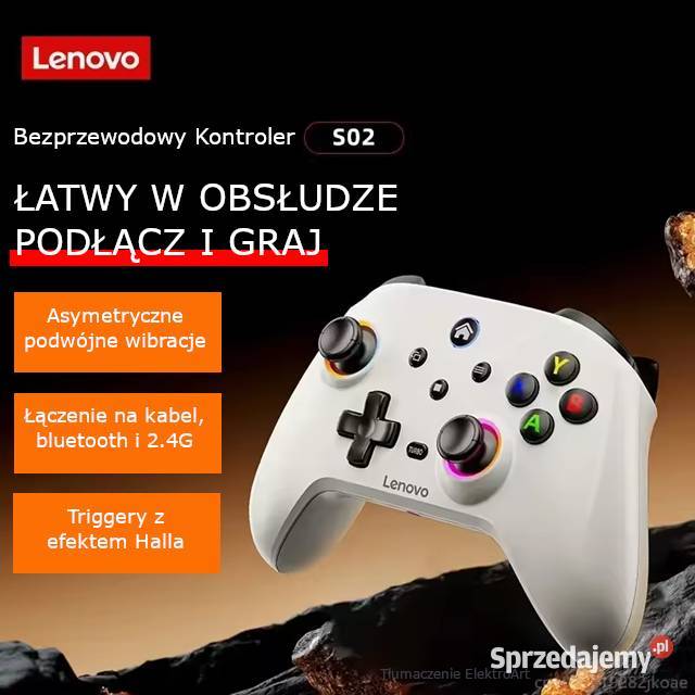 Bezprzewodowy Kontroler do gier Lenovo S02 PC śląskie