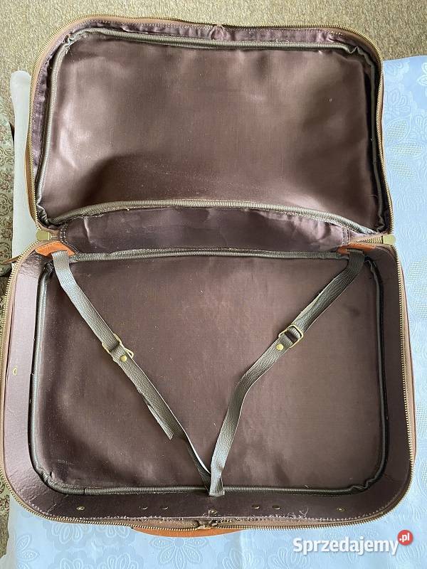 Walizka skórzana vintage lata 60te Kraków sprzedam