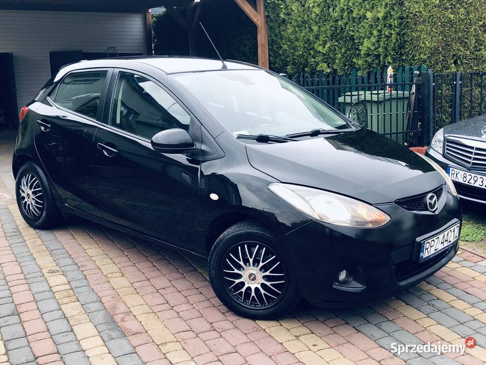 Mazda 2 II Turbo Diesel Czarny Zwinny