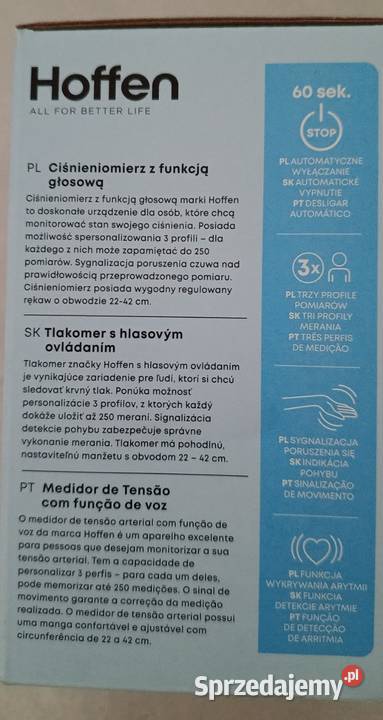 HOFFEN ciśnieniomierz naramienny LTP50 Ełk sprzedam