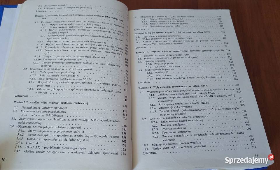 Spektroskopia magnetycznego rezonansu jądrowego Rok wydania 1983 Gdańsk sprzedam