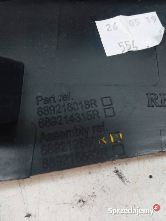 OSŁONA TUNELU ŚRODKOWEGO LEWA PRAWA KPL Dacia