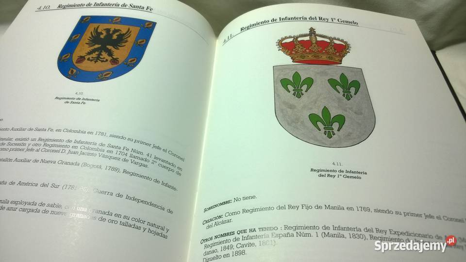 Książka CASTANO CANTERO HERBY ARMII HISZPAŃSKIEJ mazowieckie Warszawa