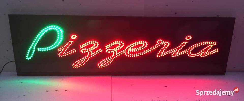 LED tablica diodowa reklamowa PIZZERIA 136x36 Pomiechówek