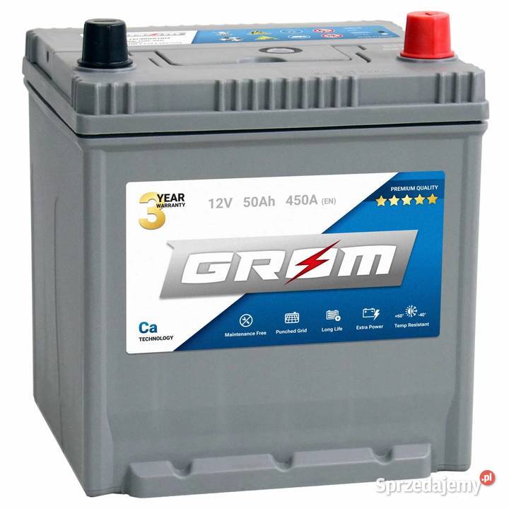 Akumulator GROM Premium 50Ah 450A EN Japan DTR Gdynia sprzedam