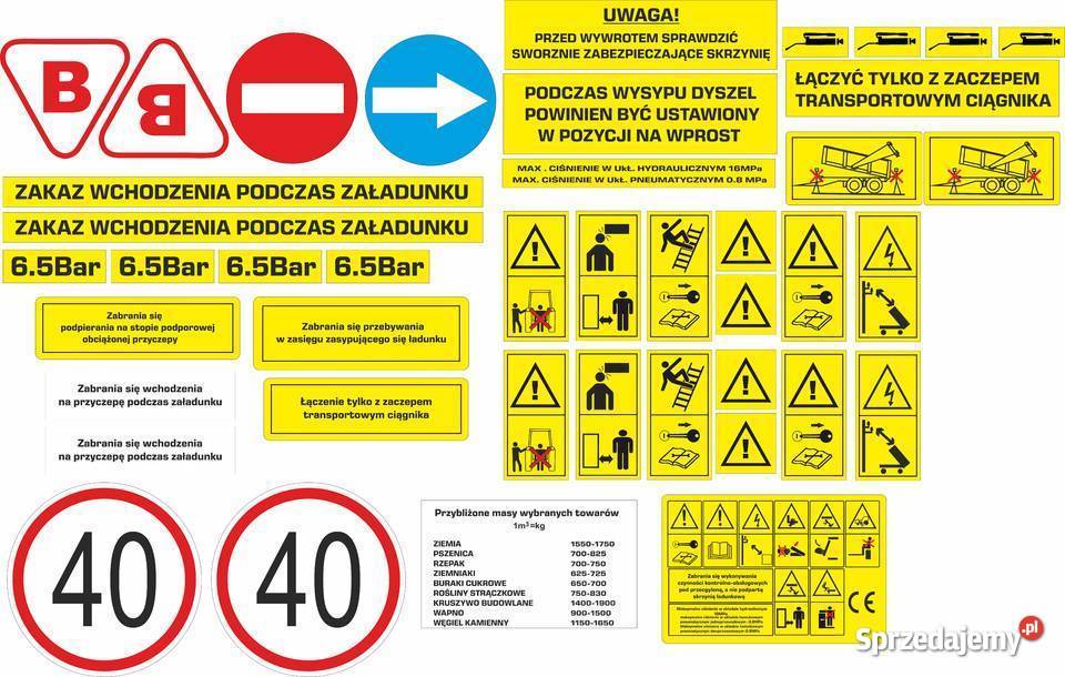 piktogramy na przyczepy kujawsko-pomorskie