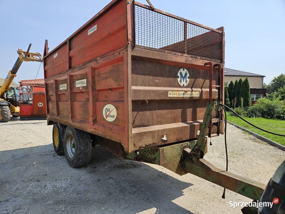 Przyczepa skorupowatandem Marshall 11 ton Rolnictwo mazowieckie Płock