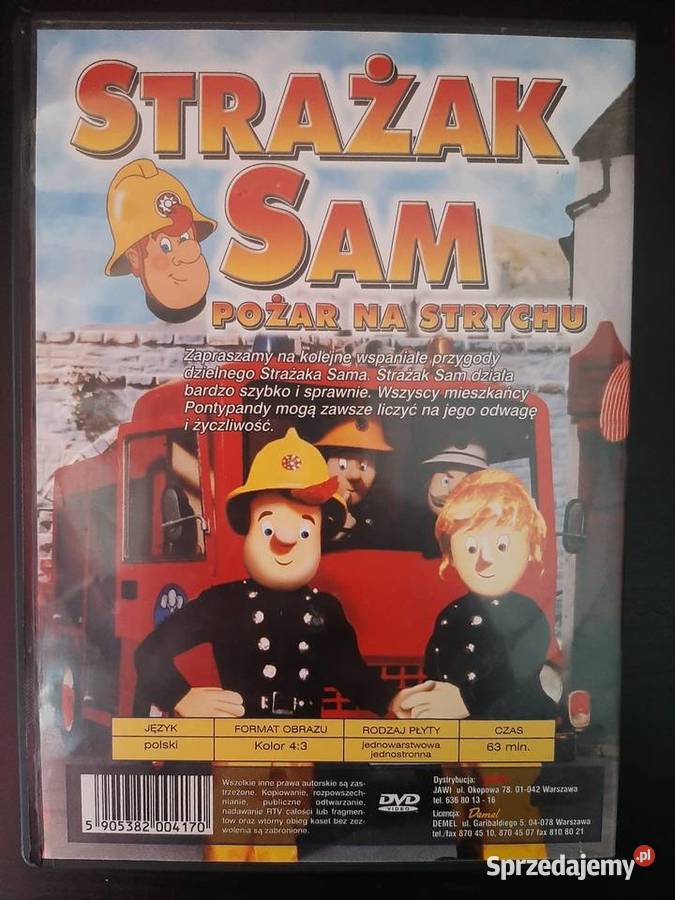 Strażak Sam Pożar Na Strychu Płyta DVD Inowrocław sprzedam