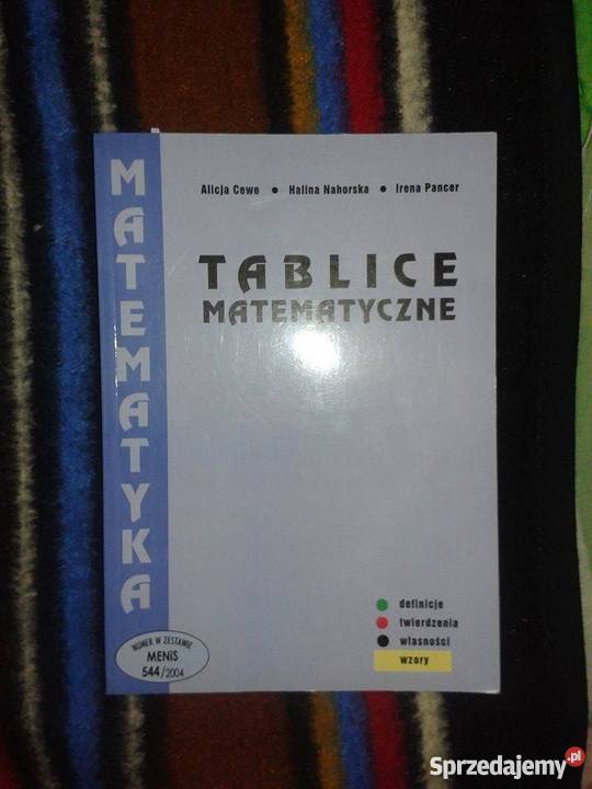 Tablice matematyczne stan idealny wyd Podkowa Kętrzyn