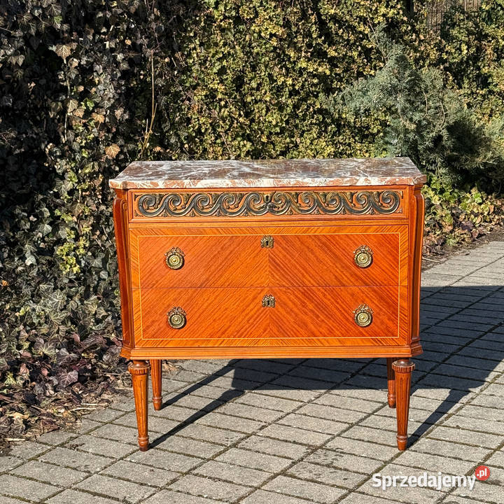 ARTexpert Komoda Ludwik marmurowy blat vintage Dobrzany