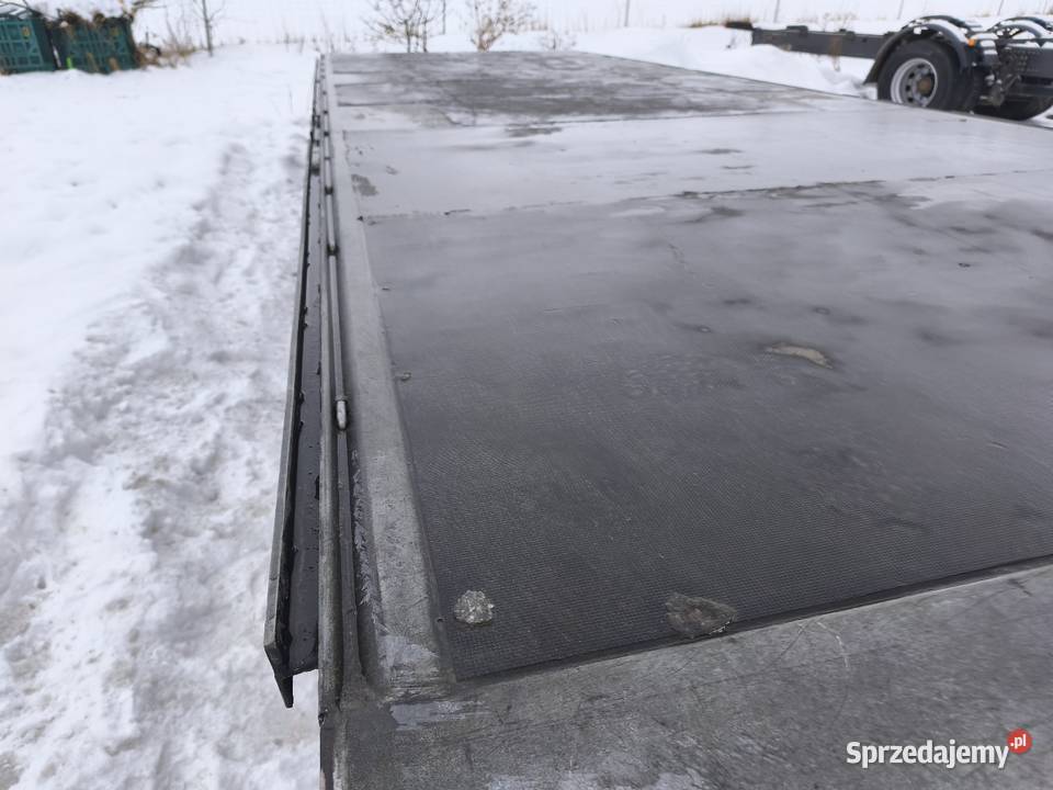 Przyczepa platforma laweta tandem do maszyn