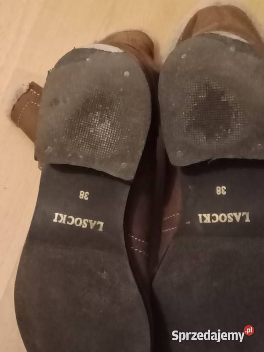 Kozaki skórzane ocieplane Lasocki Łódź