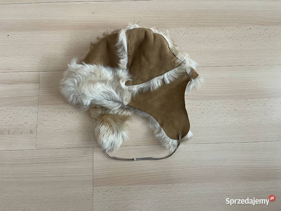 Czapka uszatkapilotka z naturalnego futra Banana Banana Republic Gdańsk