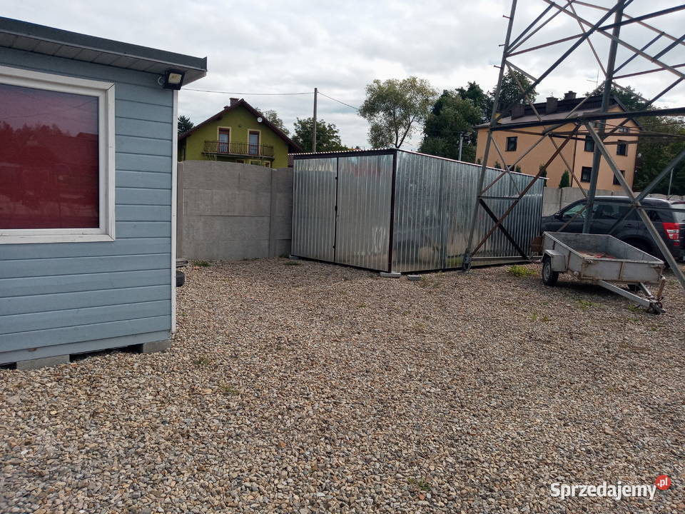 Garaż 3x5 brama uchylna konstrukcja profil Zawiercie