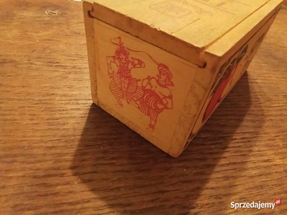 Stare pudełko drewniane herbacie cejlońskiej Warszawa