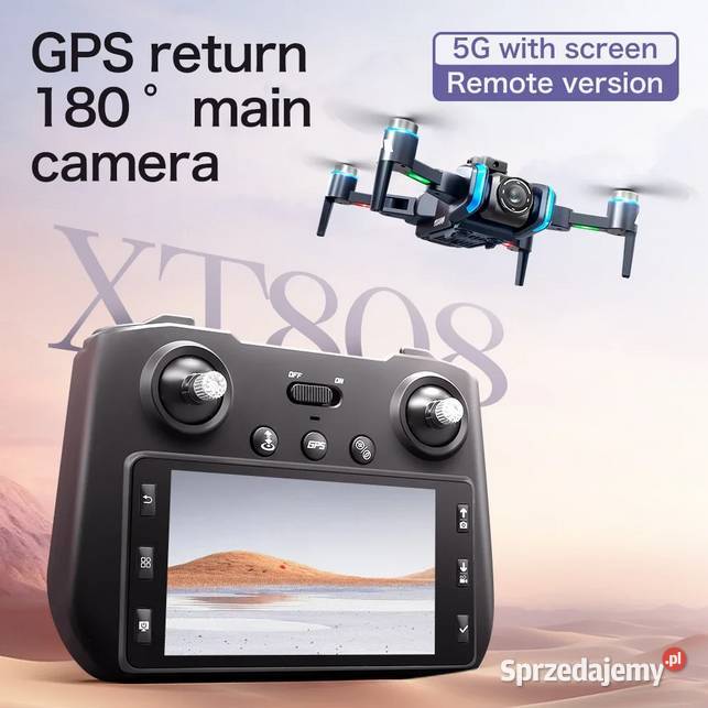 DRON XT808 GPS Omijanie Przeszkód Zasięg 5000m Trześniów