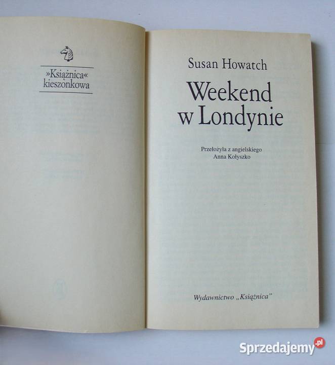 Weekend w Londynie Susan Howatch sprzedam