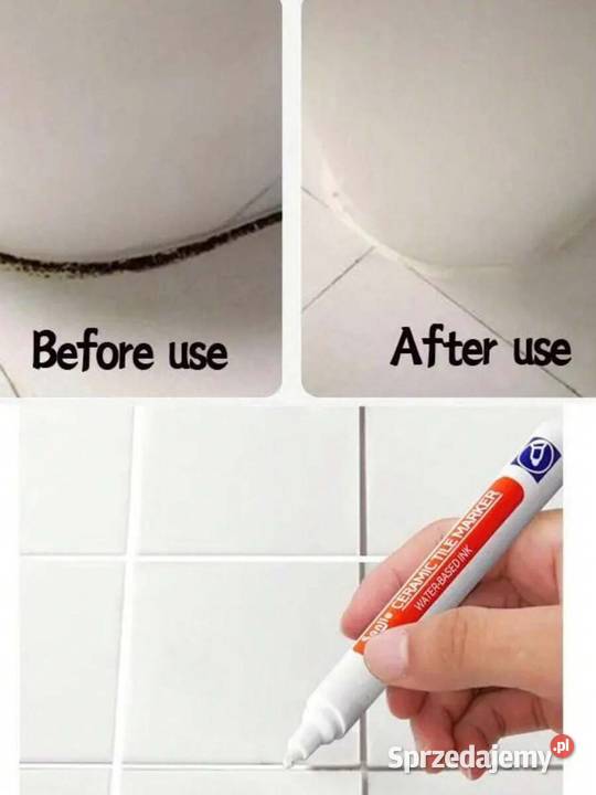 Biały marker do fug wodoodporny do renowacji Płock