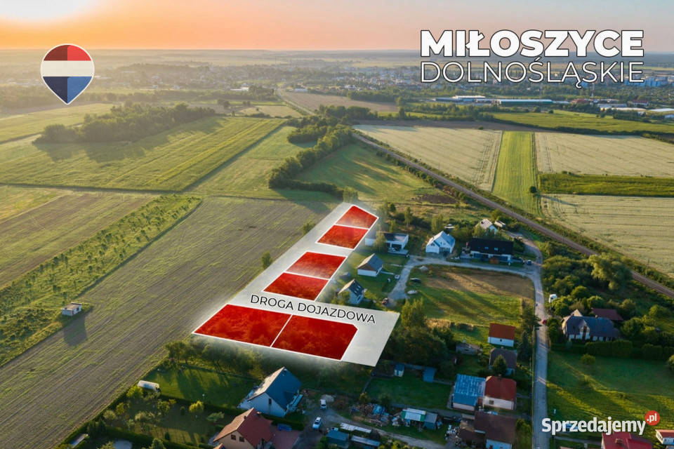 Na sprzedaż działki budowlane z MPZP 13 Miłoszyce