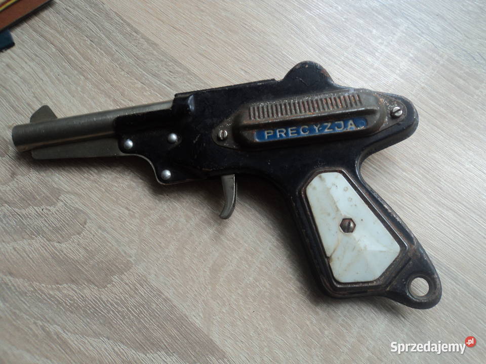 PRL pierwsza seria milicyjnego pistoletu zabawki Nowy Sącz