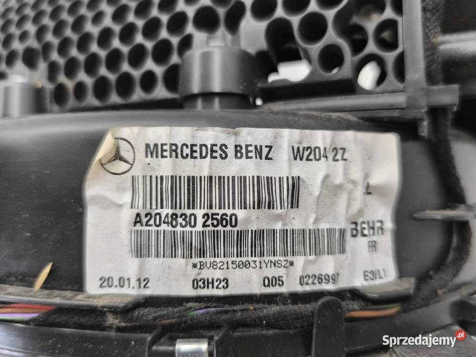 NAGRZEWNNICA KOPLETNA MERCEDES C W204 18 CGI