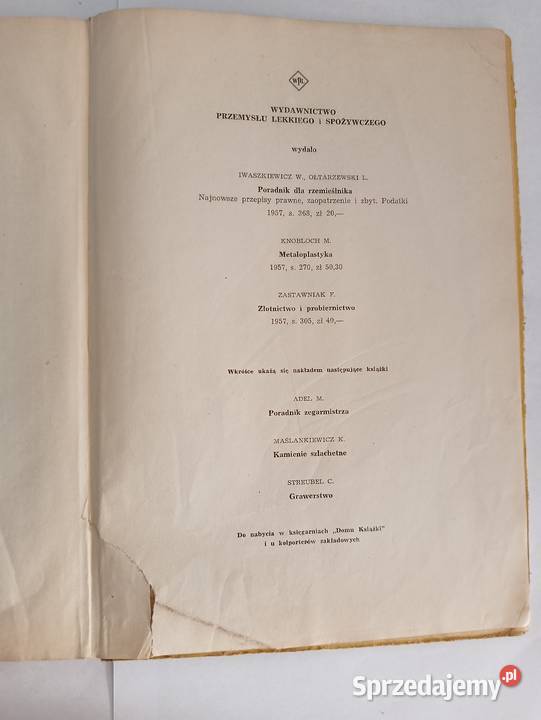 Nowoczesny zegarmistrz H Jendritzki 1958r Koszalin sprzedam