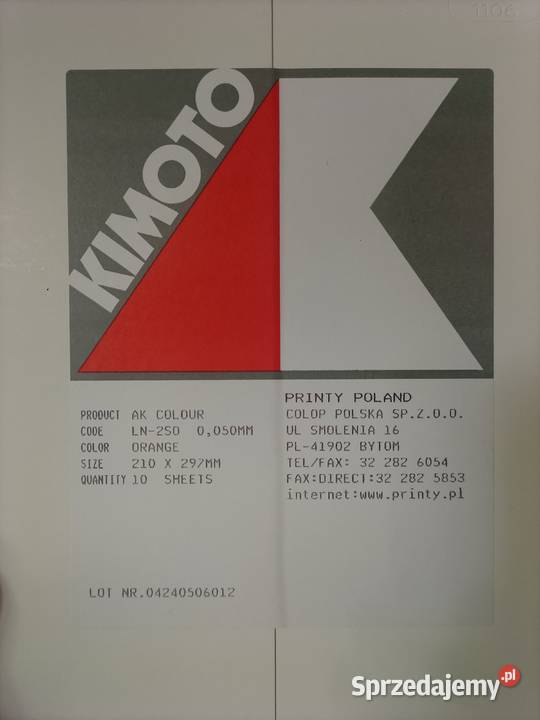 folia KIMOTO LN250 Pozostałe Tarnów
