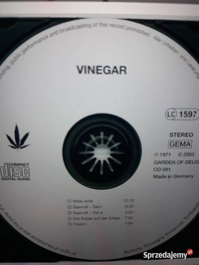 Archiwum prog rocka i Krautrocka VINEGAR Vinegar Rzeszów