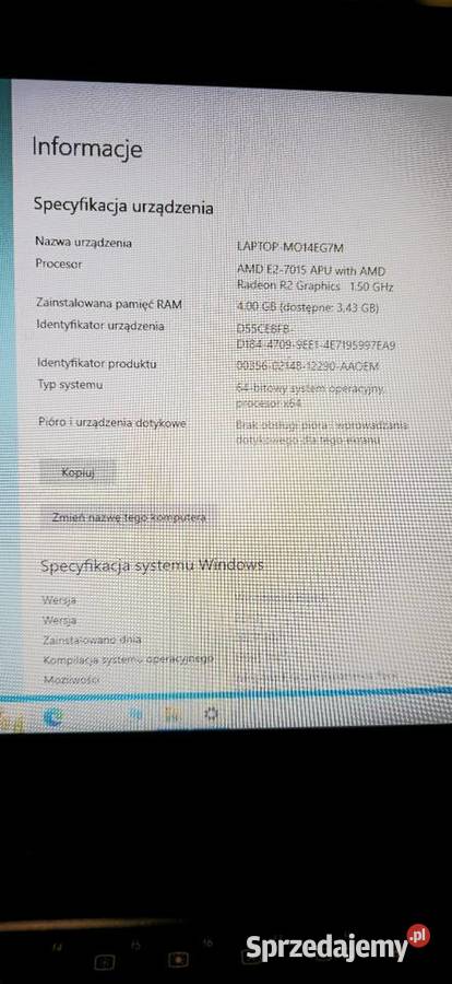 Laptop Asus E420Y 14 Dębice sprzedam