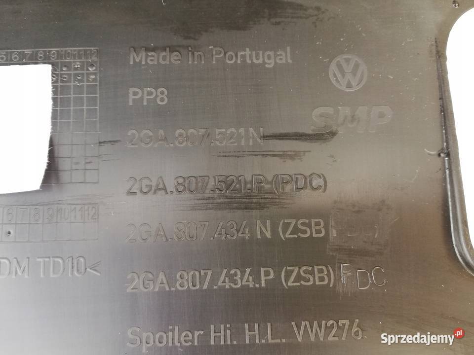 DOKŁADKA ZDERZAKA TYLNEGO PDC VOLKSWAGEN TROC Karoseria wielkopolskie Nowy Tomyśl