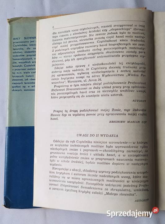 MAŁY SŁOWNIK matematyczny Hajnówka