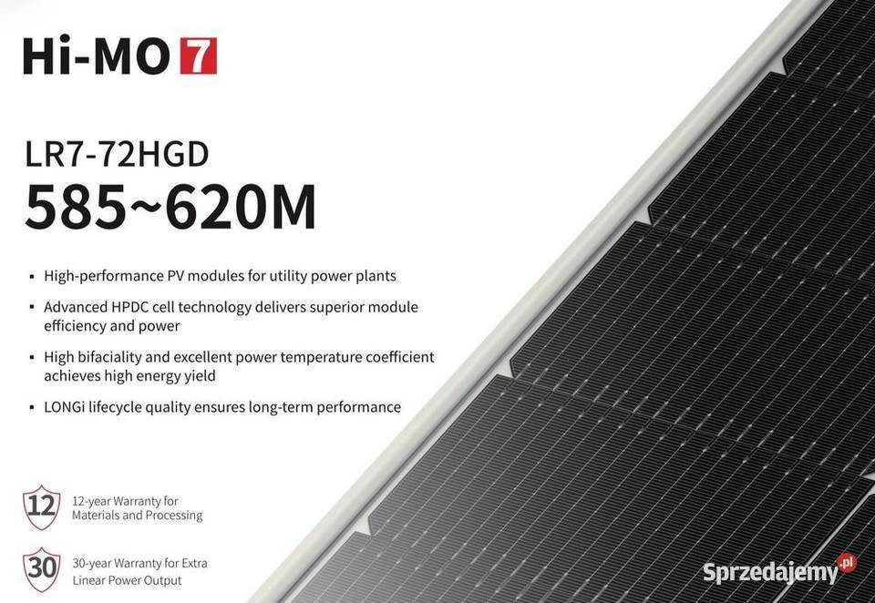 Paleta 36 Panel PV LONGI 615W HiMO 7 bifacial