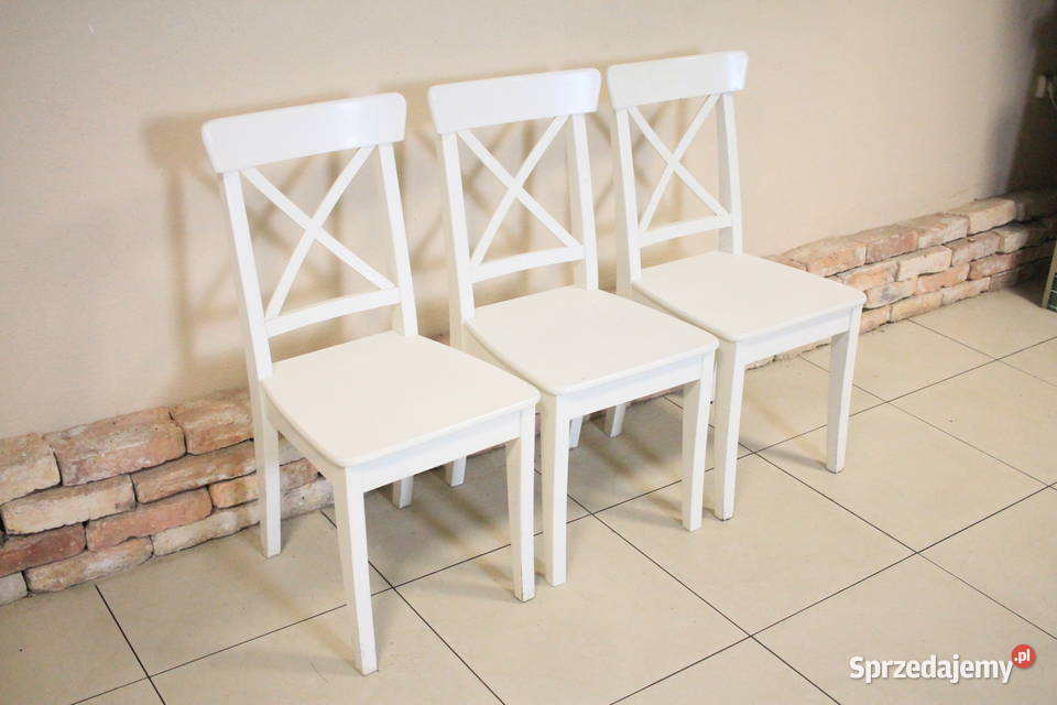 Białe krzesło IKEA INGOLF Pszczyna sprzedam