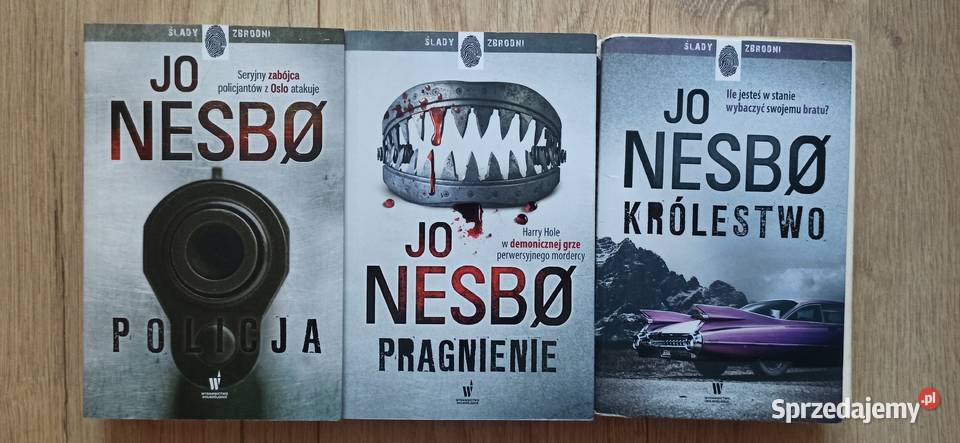 Policja Pragnienie Królestwo Jo Nesbo 3 książki kryminały Kraków