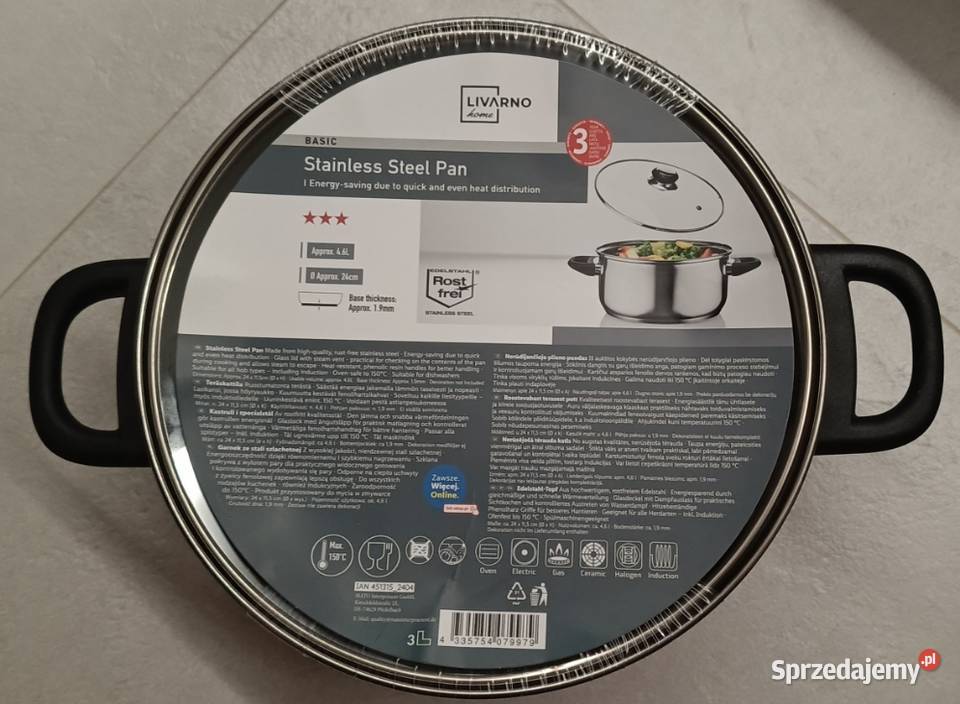 LIVARNO Home Basic garnek ze stali szlachetnej Ełk