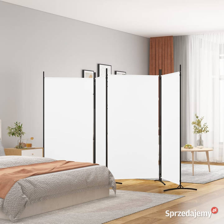 Parawan 4panelowy biały 346x180 tkanina WM350262 Warszawa sprzedam