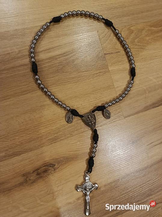 Różaniec Paracord linka kolory stal nierdzewna Jasło