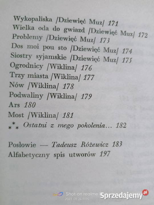 Kto jest ten dziwny nieznajomy wybór poezji mazowieckie Warszawa