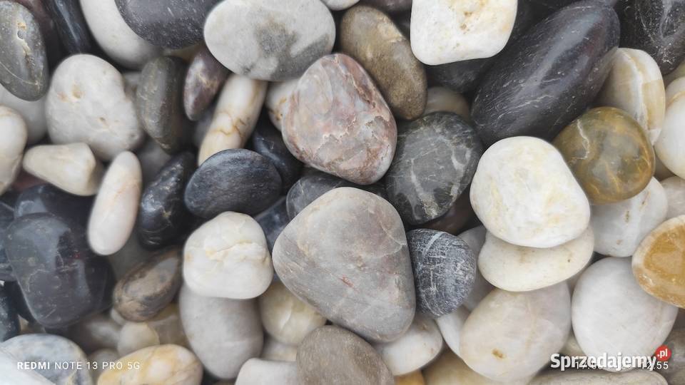 Otoczak Mix Color polerowany wysoki połysk Żwir i kamienie Roszczep