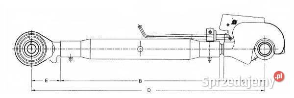 Łącznik górny z hakiem mocowania M 36 kat 2 Kamionna