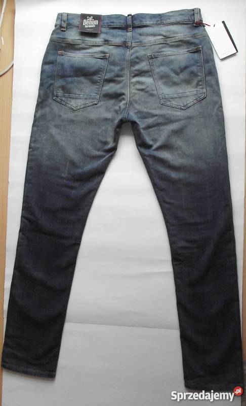 ZARA MAN DENIM SPODNIE RURKI NA DUŻEGO PANA R46 Kraków