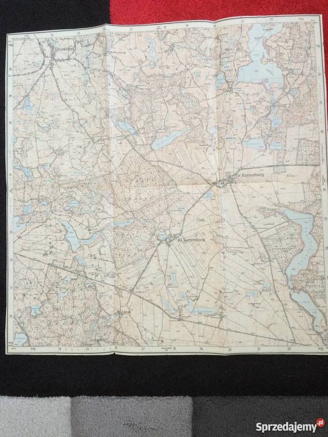 304 Niemiecka mapa gm Biały Bór zachodniopomorskie Szczecin