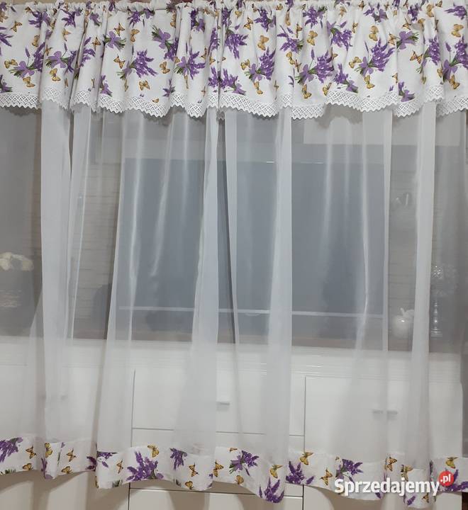 Firany lawenda wielokolorowy Firany mazowieckie Mława