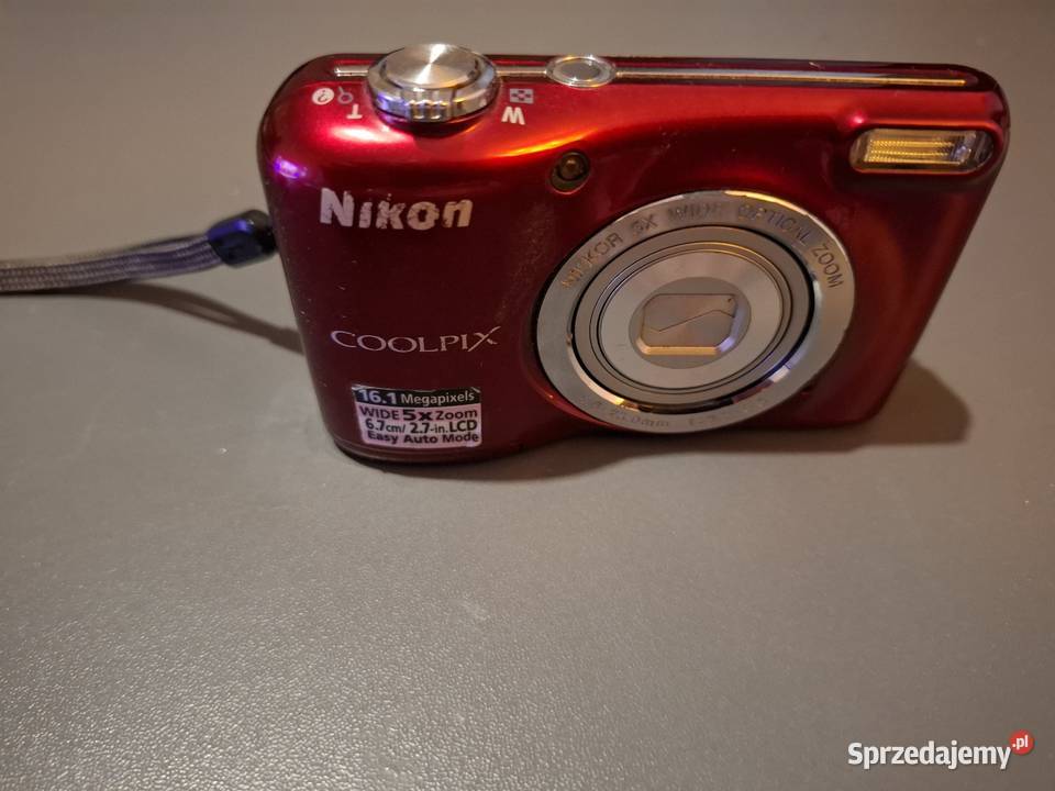 Nikon Coolpix L27 161MP 5x Zoom Stan Czerwony Sochaczew