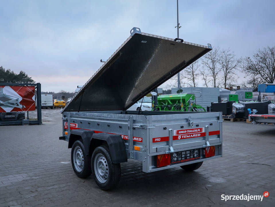 Przyczepa TEMARED PRO 23122 z pokrywą aluminiową Cegielsko