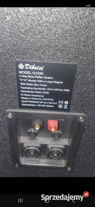 Kolumny estradowe Dibeisi 2 1600 w Płock