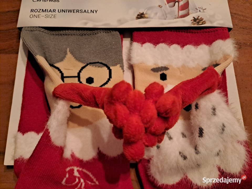 Skarpetki świąteczne na magnes trzymające się Bielizna damska Warszawa sprzedam