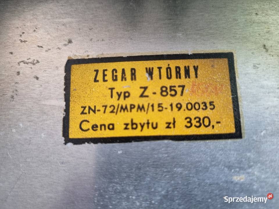 Kultowy Zegar Dworcowy PREDOMMETRON Z857 PRL