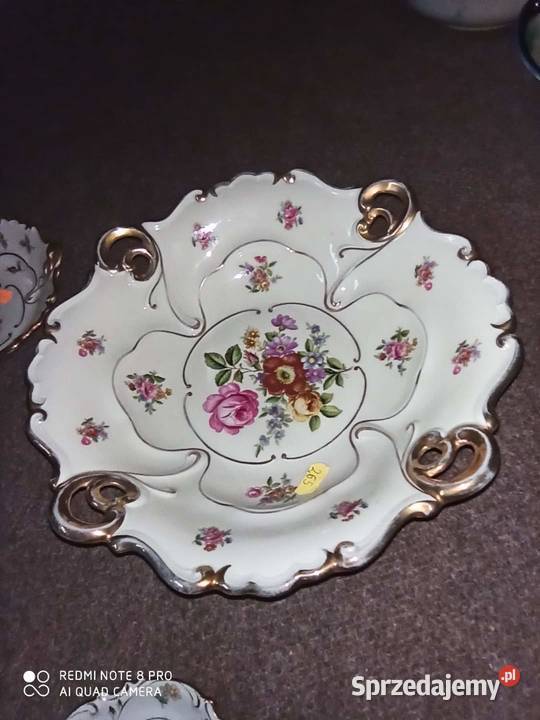 Patera z różami Ilmenau Made in Germany
Złocona Gdańsk