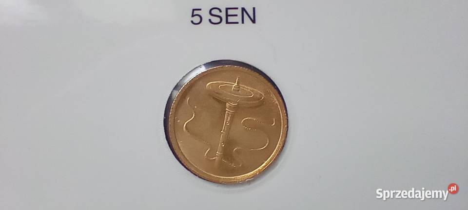 Stare monety Set 1995 1996 Malezja kolor złota Lesko sprzedam